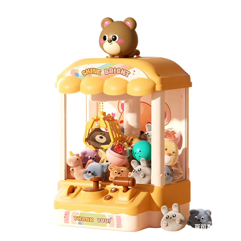 🐾 Cute Animal Claw Machine for Kids 🎉 Includes Plush Toys & Capsule Toys – Hours of Fun! 🧸✈️Free shipping