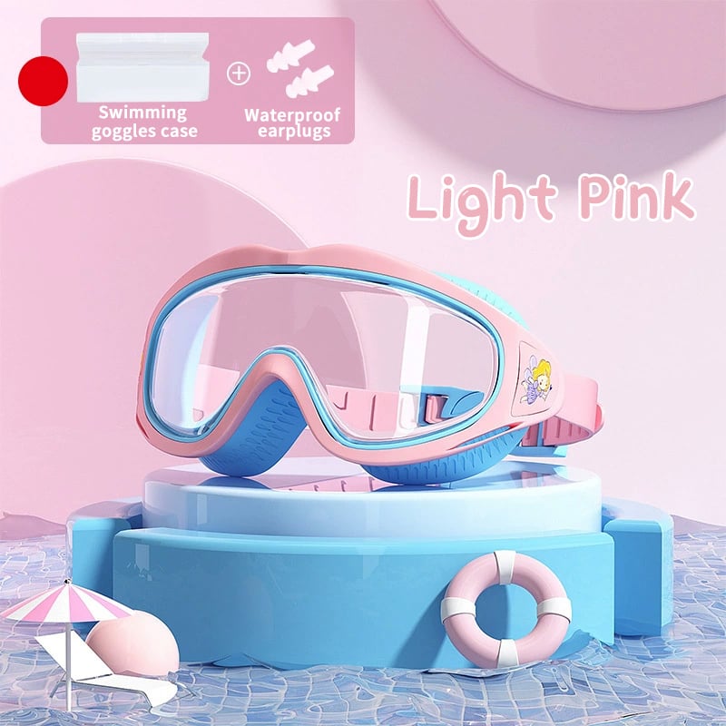 🍹2025 Hot Sale 50%OFF☀️HD children's large frame waterproof and anti-fog swimming goggles