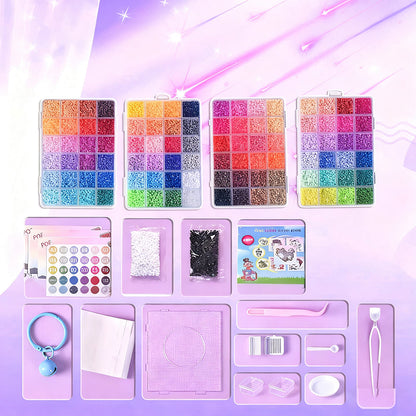 🎨 50% OFF NOW! ✨ 🎁 COMPLETE CRAFT KIT - 96 Colors with Storage Case, Perfect for Kids' Art Projects and Creative Development, Ideal Christmas Gift 👧✂️