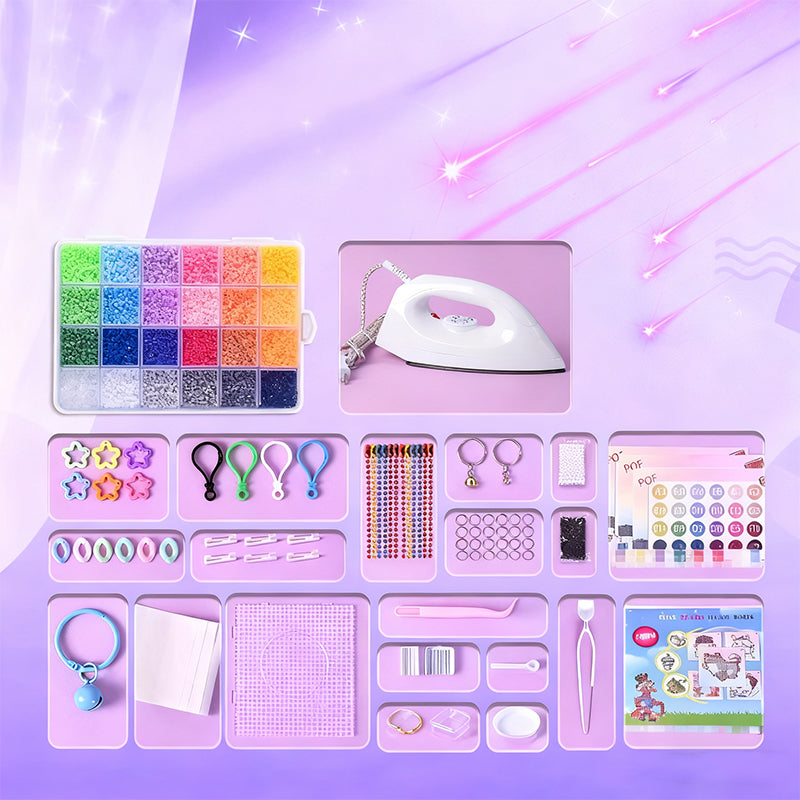 🎨 50% OFF NOW! ✨ 🎁 COMPLETE CRAFT KIT - 96 Colors with Storage Case, Perfect for Kids' Art Projects and Creative Development, Ideal Christmas Gift 👧✂️