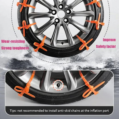 🚨 Instant Safety | Universal Nylon Tire Chains ⚡【50% OFF】