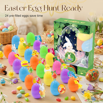 24 Pcs Pre-Filled Easter Eggs