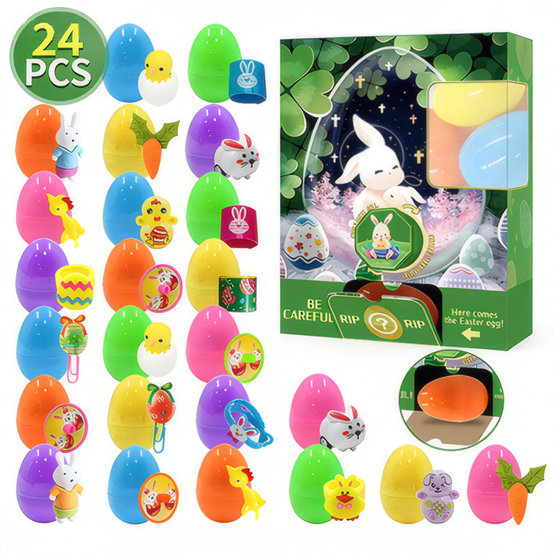 24 Pcs Pre-Filled Easter Eggs