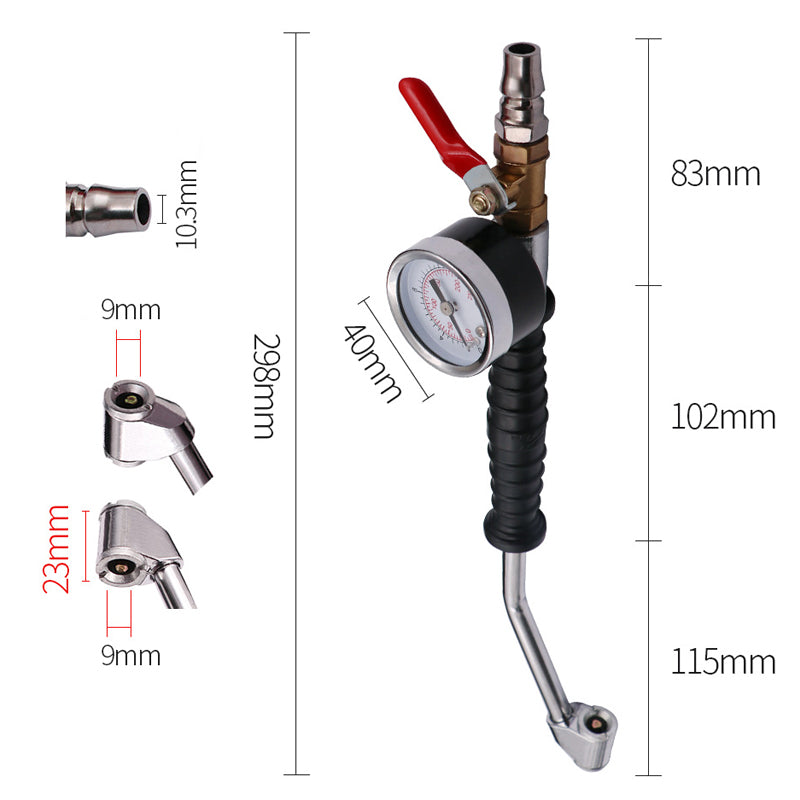 🌞 Spring into Savings: 50% Off!🔥Tire Inflator Gun with Pressure Gauge for Compressor | Professional Grade with Dual Pump Head | For Cars, Motorcycles & Bicycles