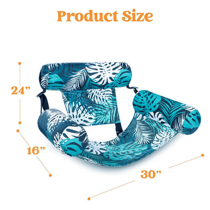 💺🌴 Inflatable Floating Chair – Tropical Leaf & Ultra-Light 260g 🌊