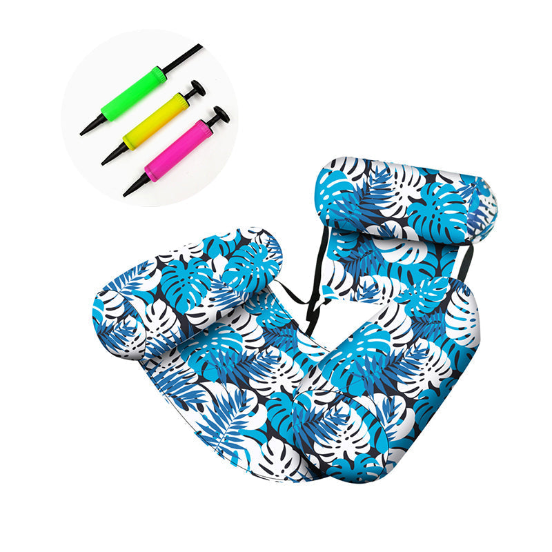 💺🌴 Inflatable Floating Chair – Tropical Leaf & Ultra-Light 260g 🌊