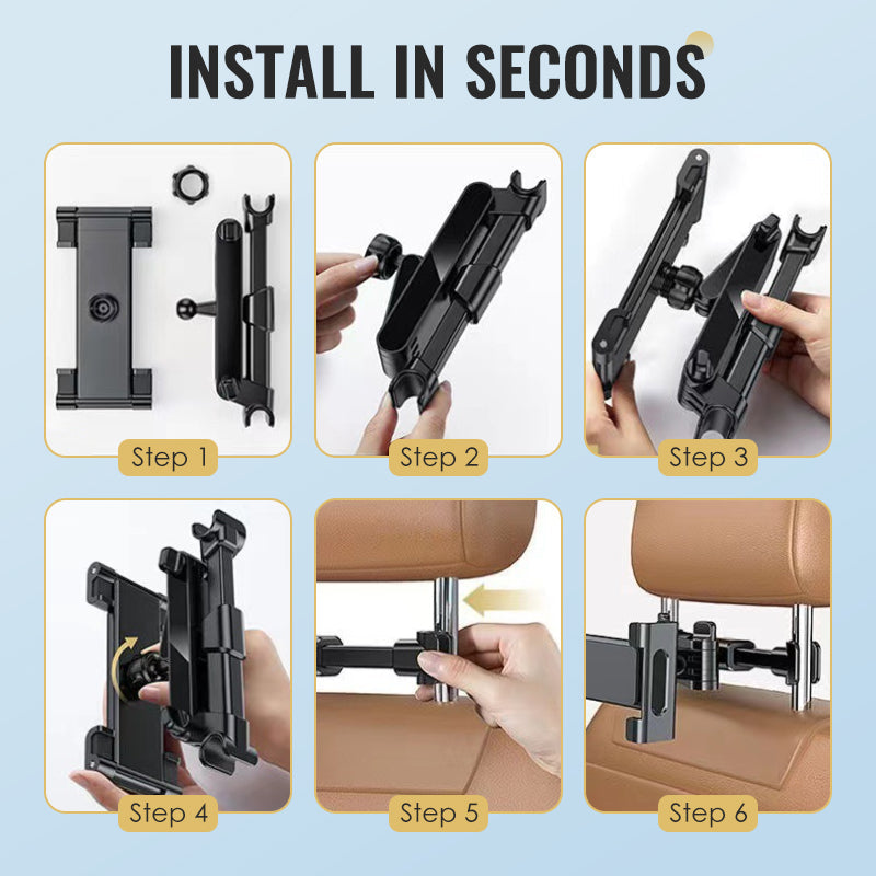 💥Telescopic Car Headrest Holder for Phones & Tablets