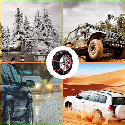 🚨 Instant Safety | Universal Nylon Tire Chains ⚡【50% OFF】